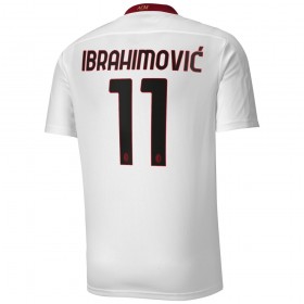 Jalkapallo Pelipaidat AC Milan Zlatan Ibrahimovic 11 Vieraspaita 2020-2021 Lyhythihainen